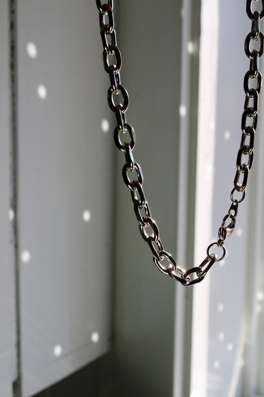 Statement Chain Necklace (Steel)