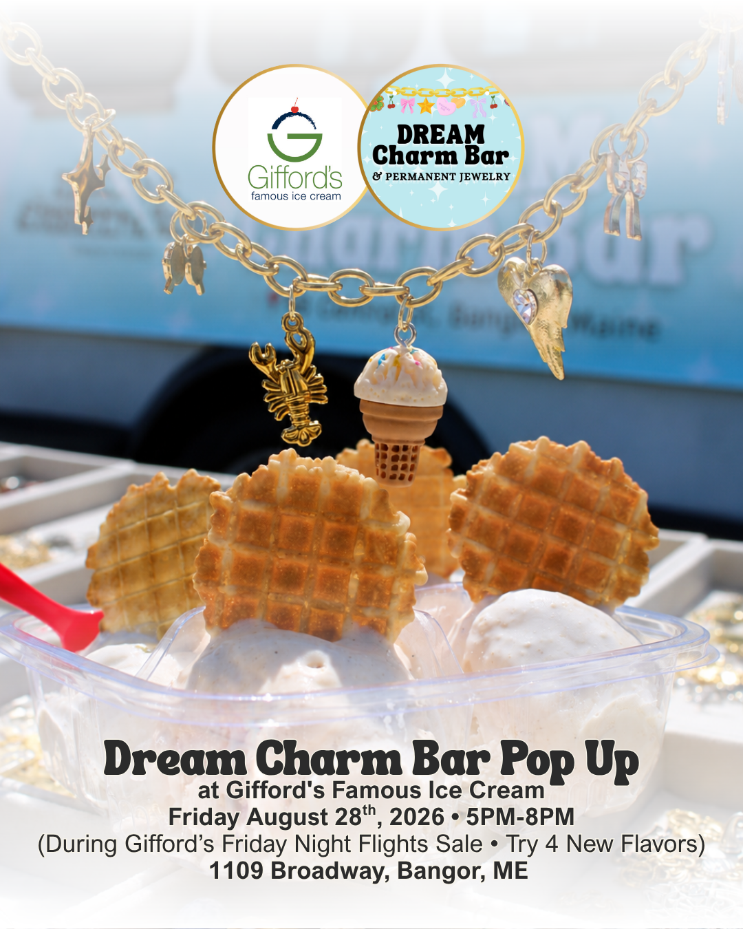 Pop Up at Gifford’s Ice Cream Fri 8/28