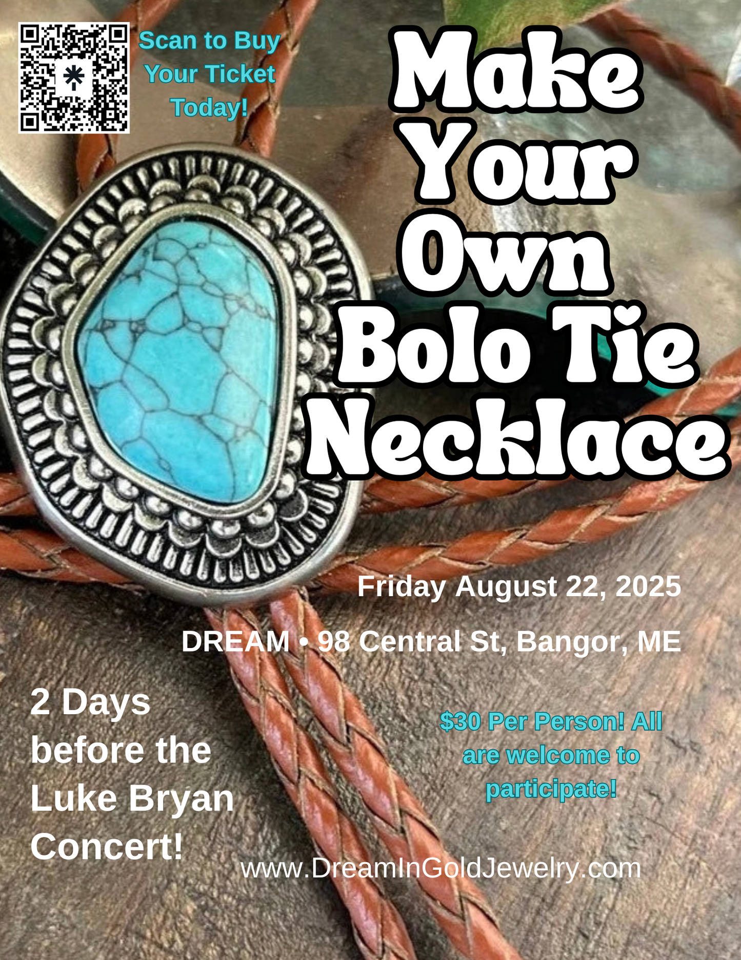Workshops - Bolo Tie OR Bandana Necklace!