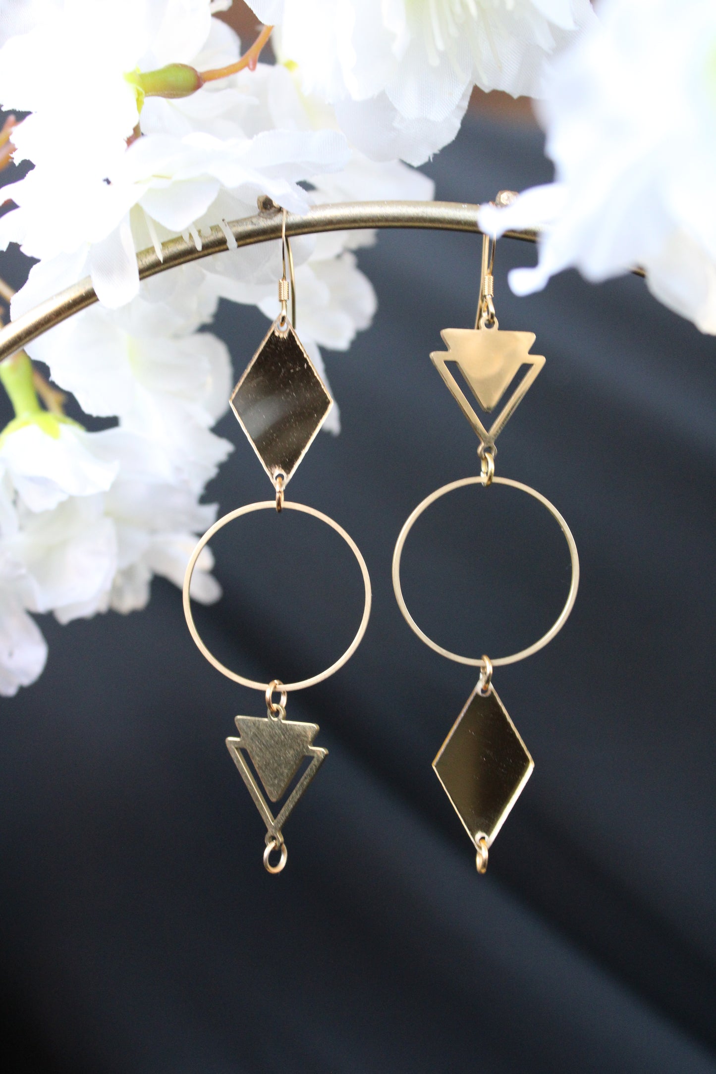 Up-Cycled Statement Mirror Earrings