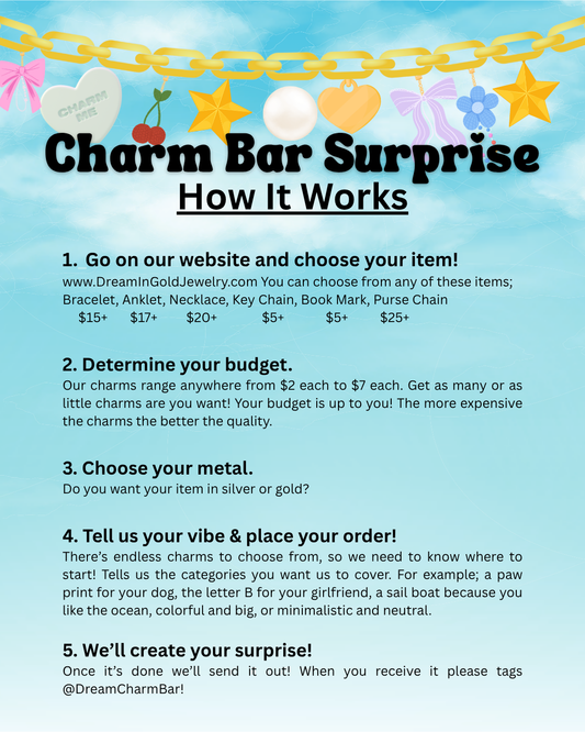 Charm Bar - Surprise Necklace (Dainty)