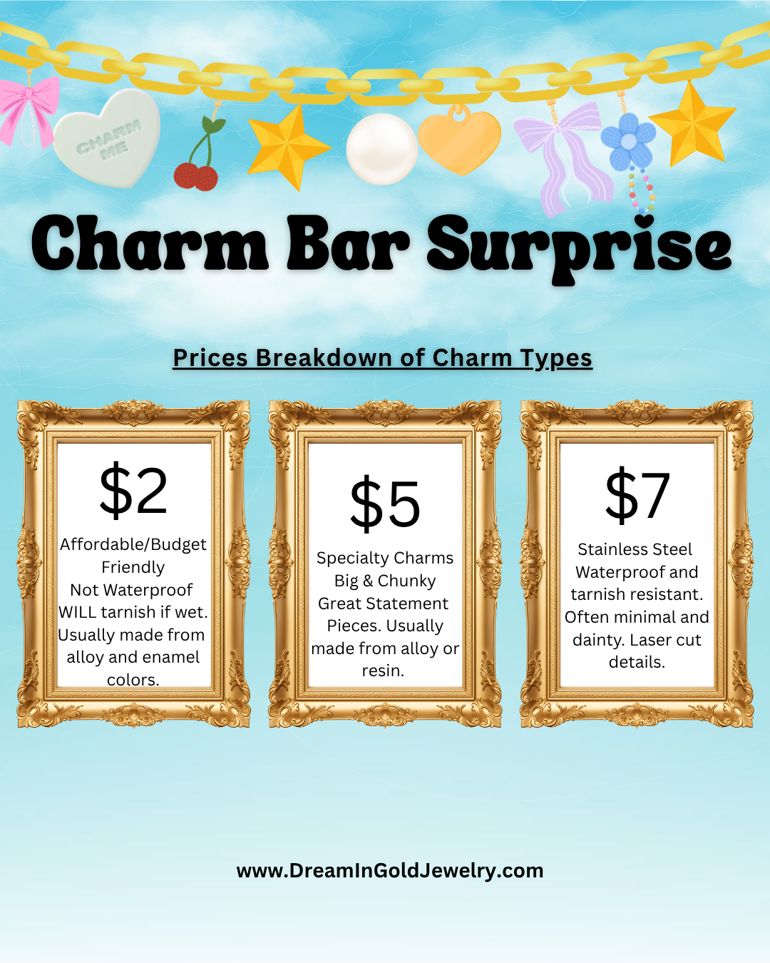 Charm Bar - Surprise Anklet (Paperclip)