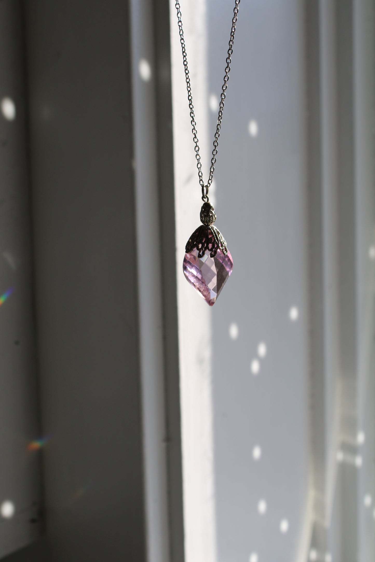 Statement Necklace (Purple Sun Catcher)