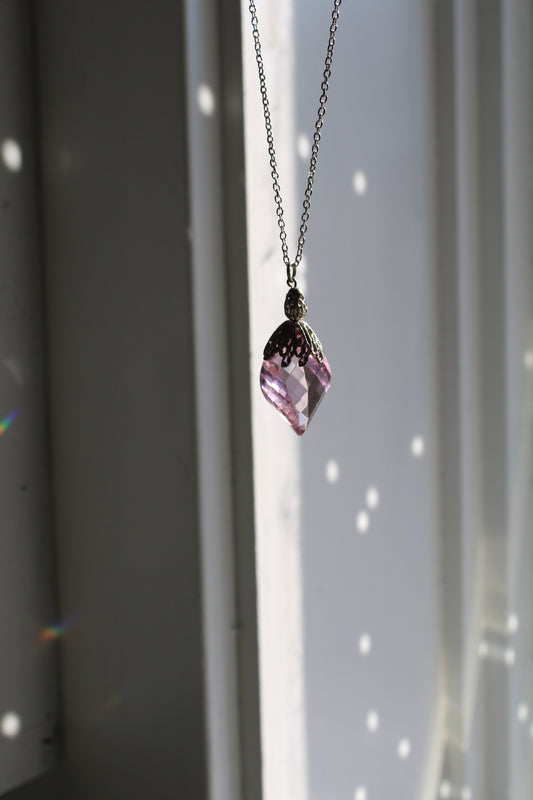 Statement Necklace (Purple Sun Catcher)
