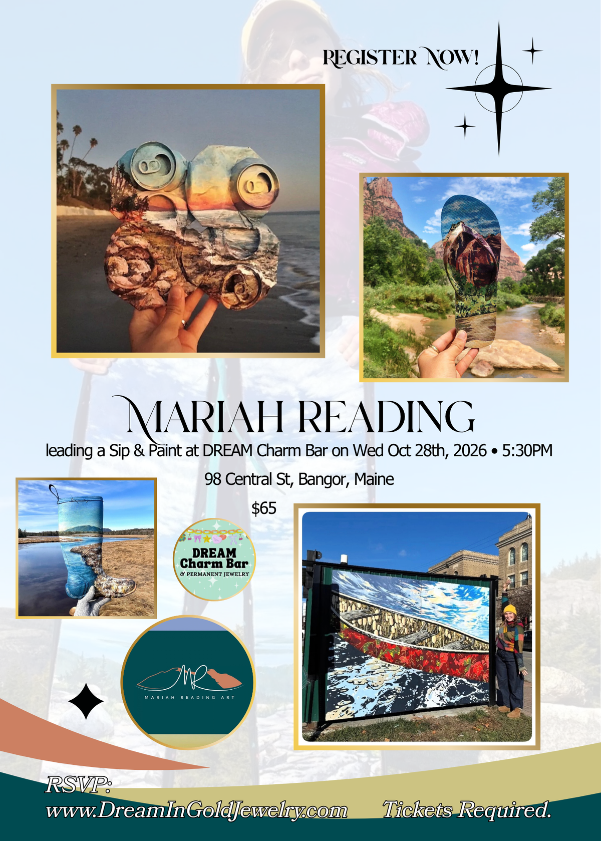 Workshops - Paint & Sip W. Mariah Reading