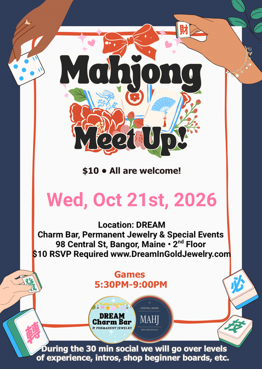 Workshop - Mahjong Meet Ups $10• Oct 21st • 5:30PM