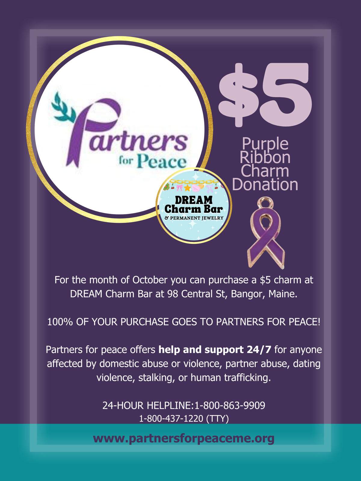 Donate to Partners For Peace All Month!