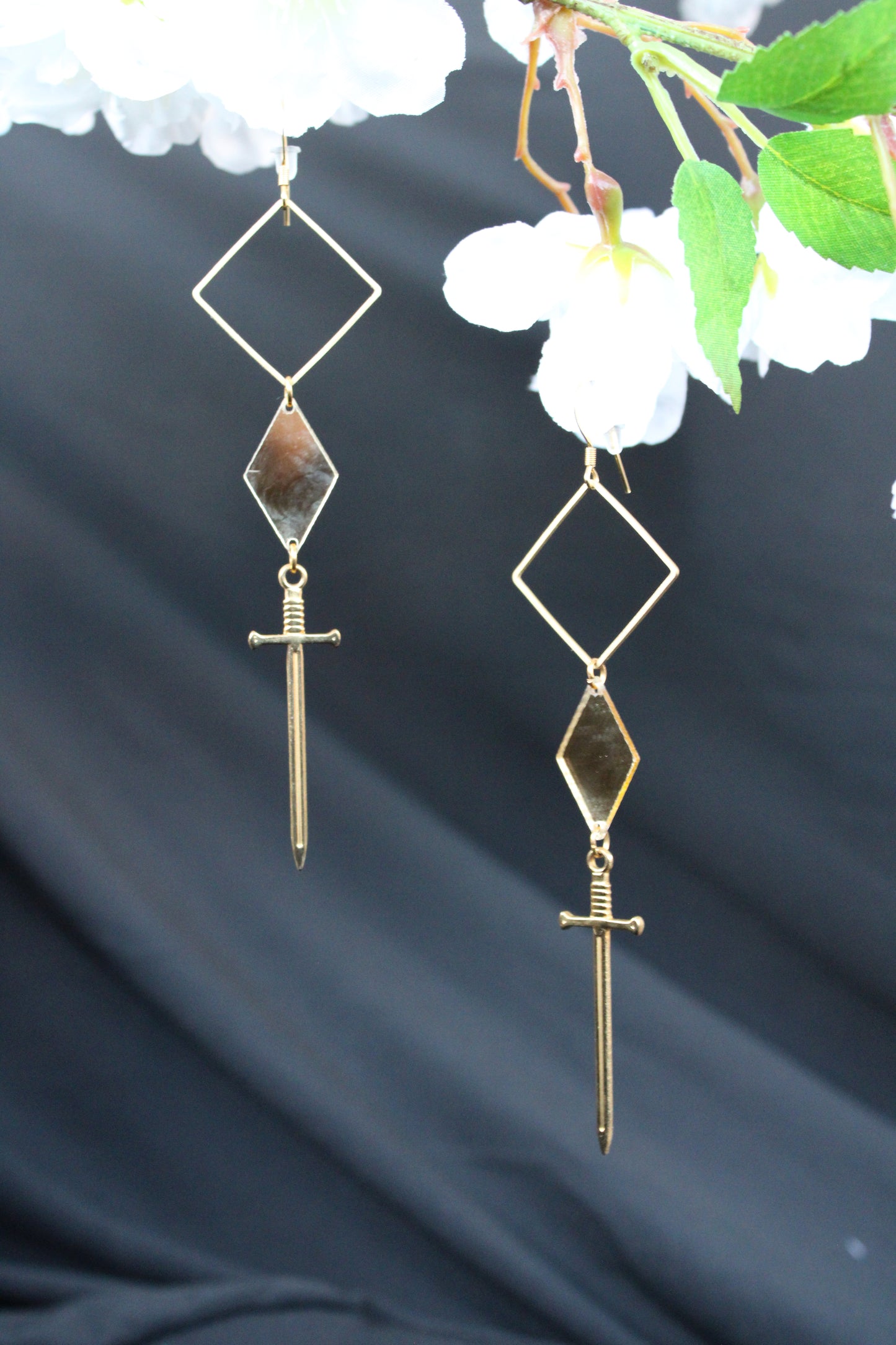 Up-Cycled Statement Mirror Earrings