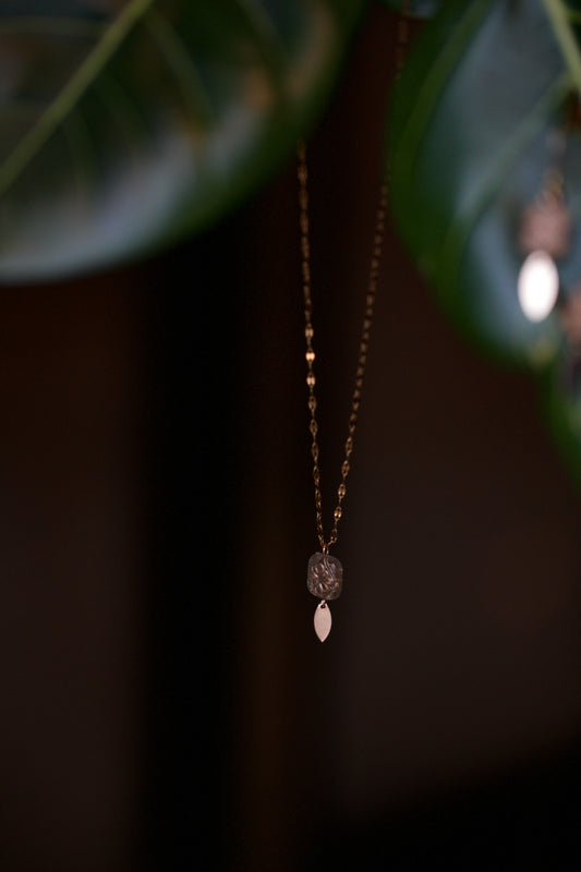 Clear & Gold Glass Beads Set