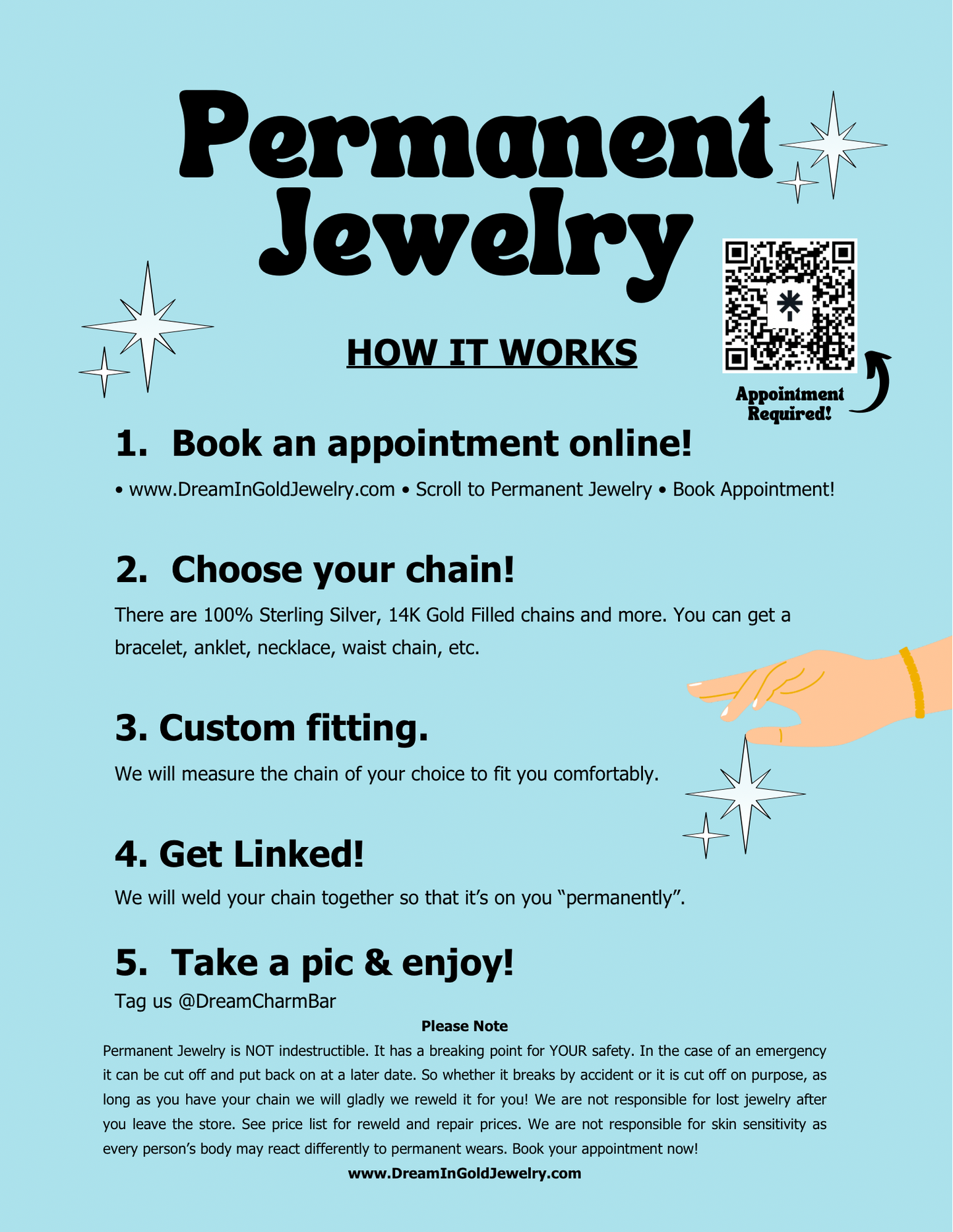 Permanent Jewelry Appointments