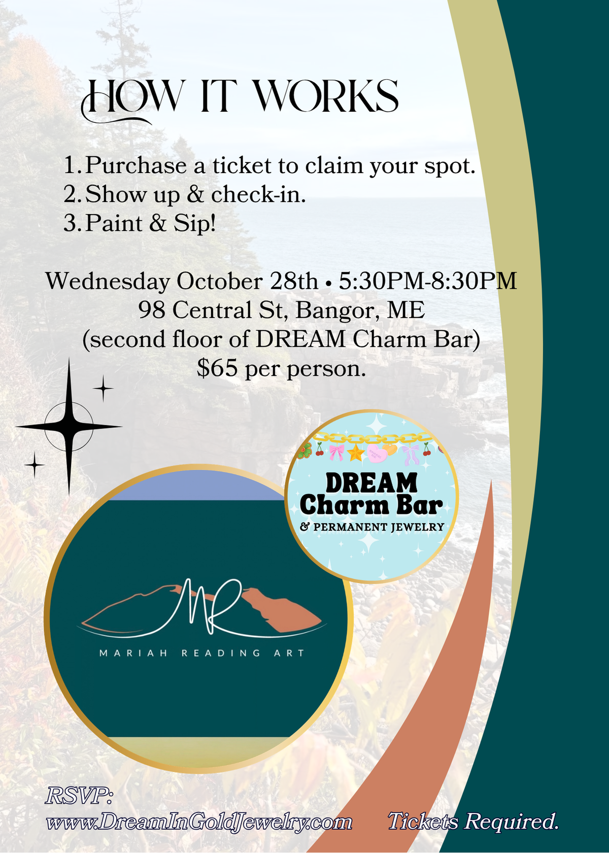 Workshops - Paint & Sip W. Mariah Reading