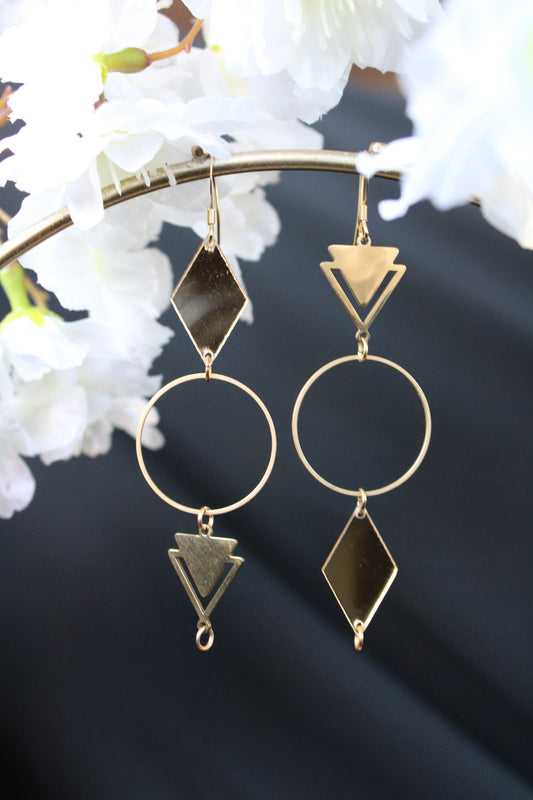 Up-Cycled Statement Mirror Earrings