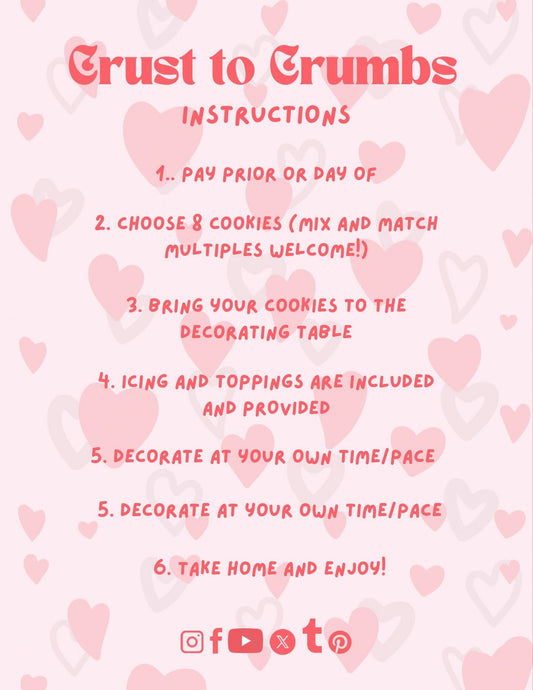 Workshops - $25 DIY Cookie Bar w. Crust To Crumbs!