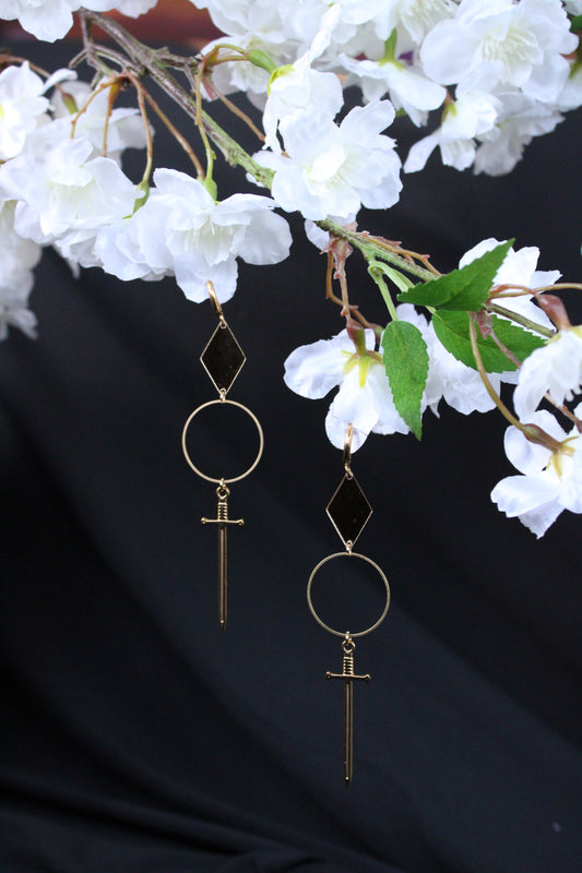 Up-Cycled Statement Mirror Earrings