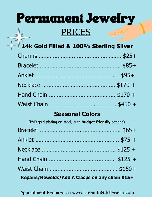 Permanent Jewelry Appointments