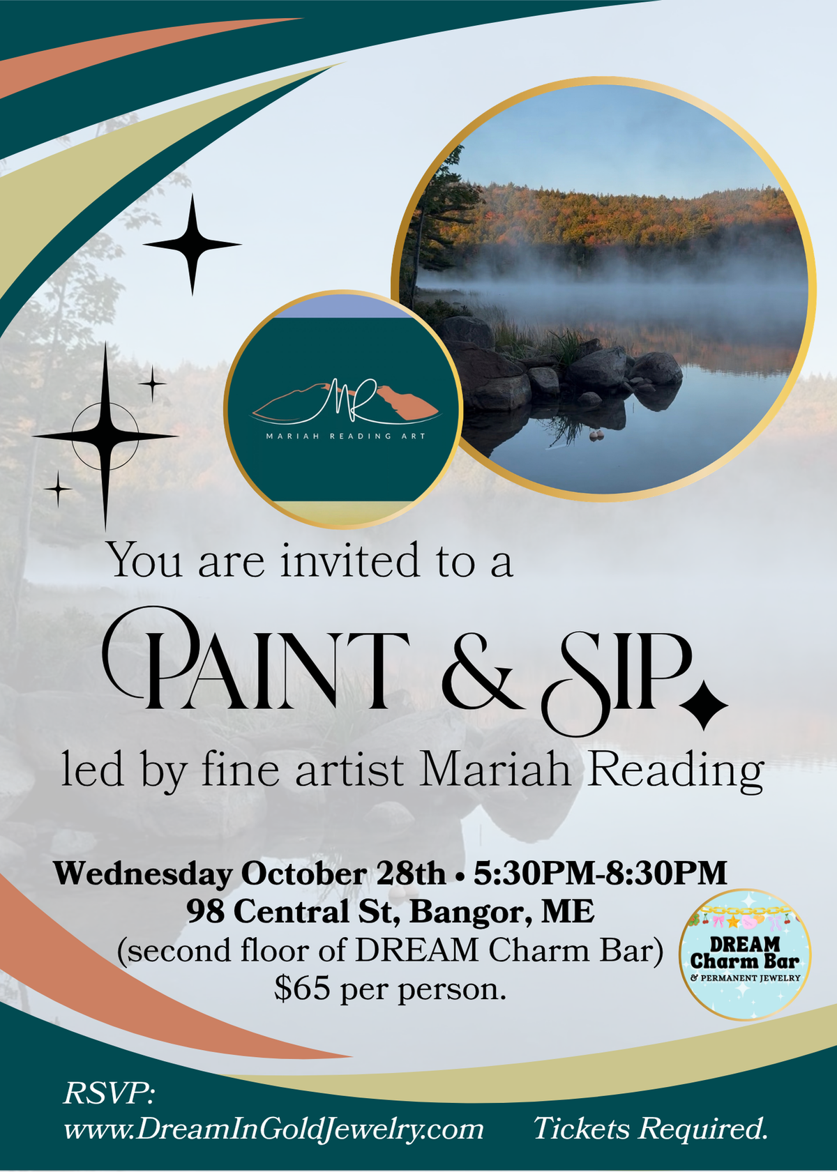 Workshops - Paint & Sip W. Mariah Reading