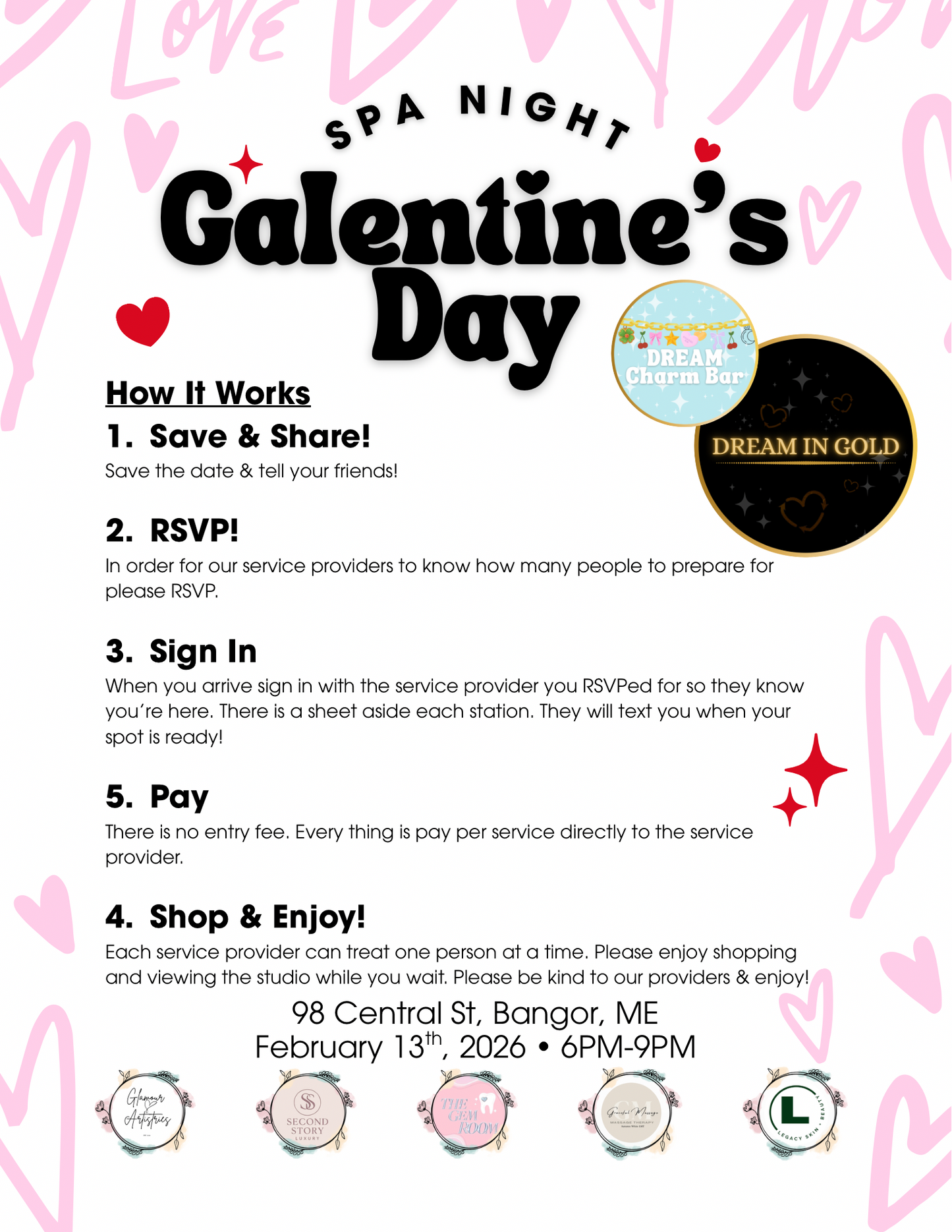 Event - Spa Night On Galentine’s Day (Pay Per Service)